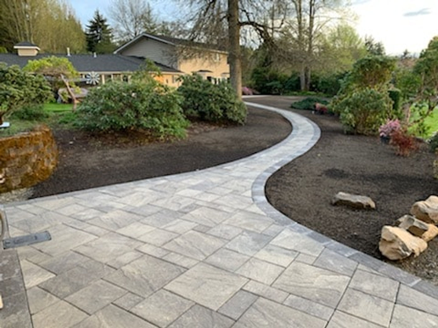 Paver walkway